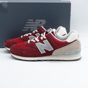 SLD NEW New Balance 574 Sneakers U574LR2 Classic Crimson/Mindful Grey
